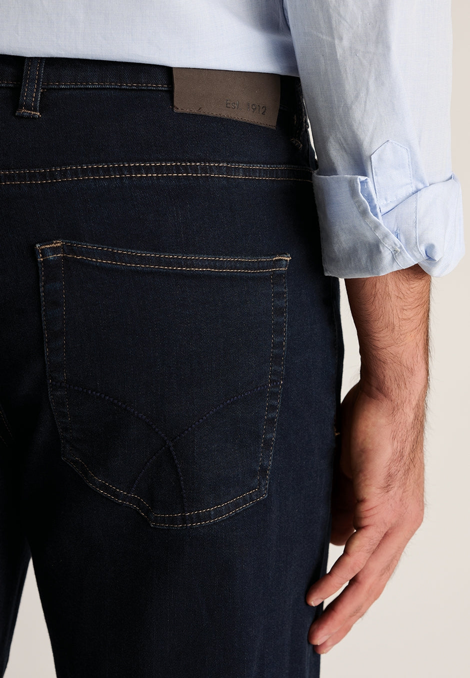 Brook Taverner Tailored Fit Boulder Indigo Jeans