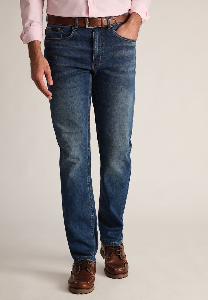Brook Taverner Tailored Fit Boulder Vintage Jeans