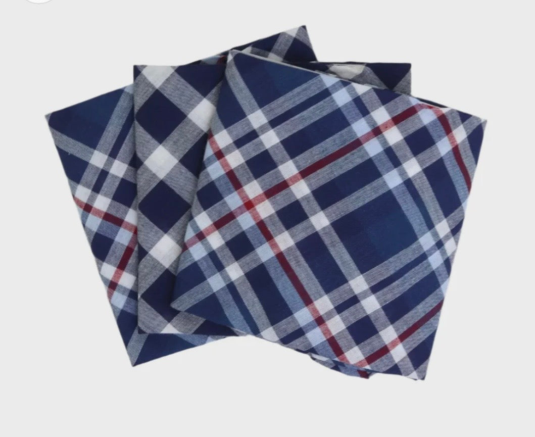 Sophos Blue/ Red Check Handkerchiefs