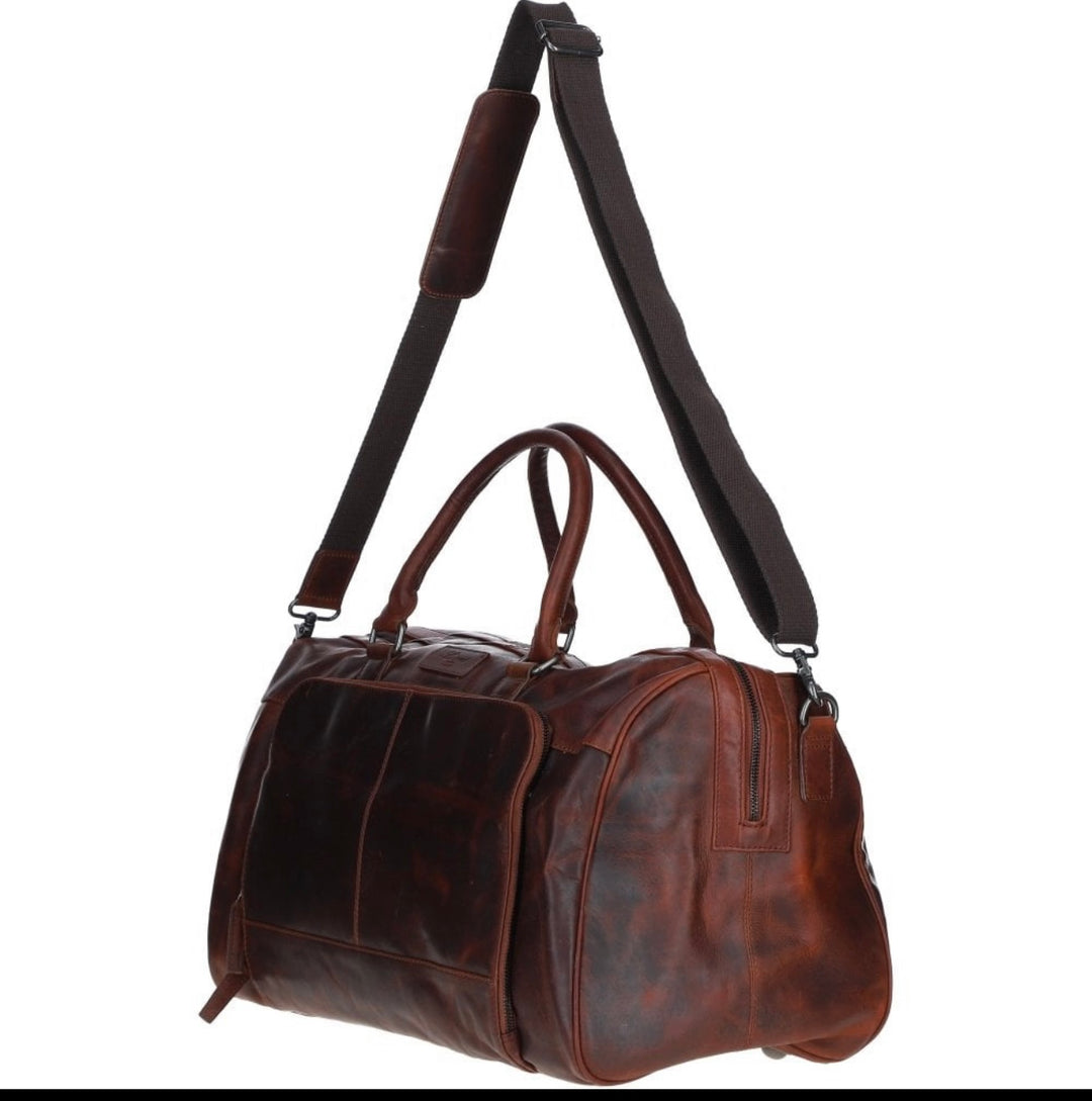 Ashwood Leather Holdall FE-25 Cognac
