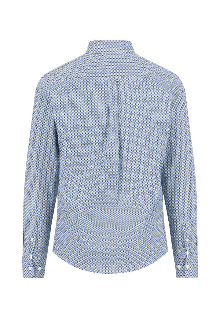 Fynch-Hatton Long Sleeve Oxford Combi Fern