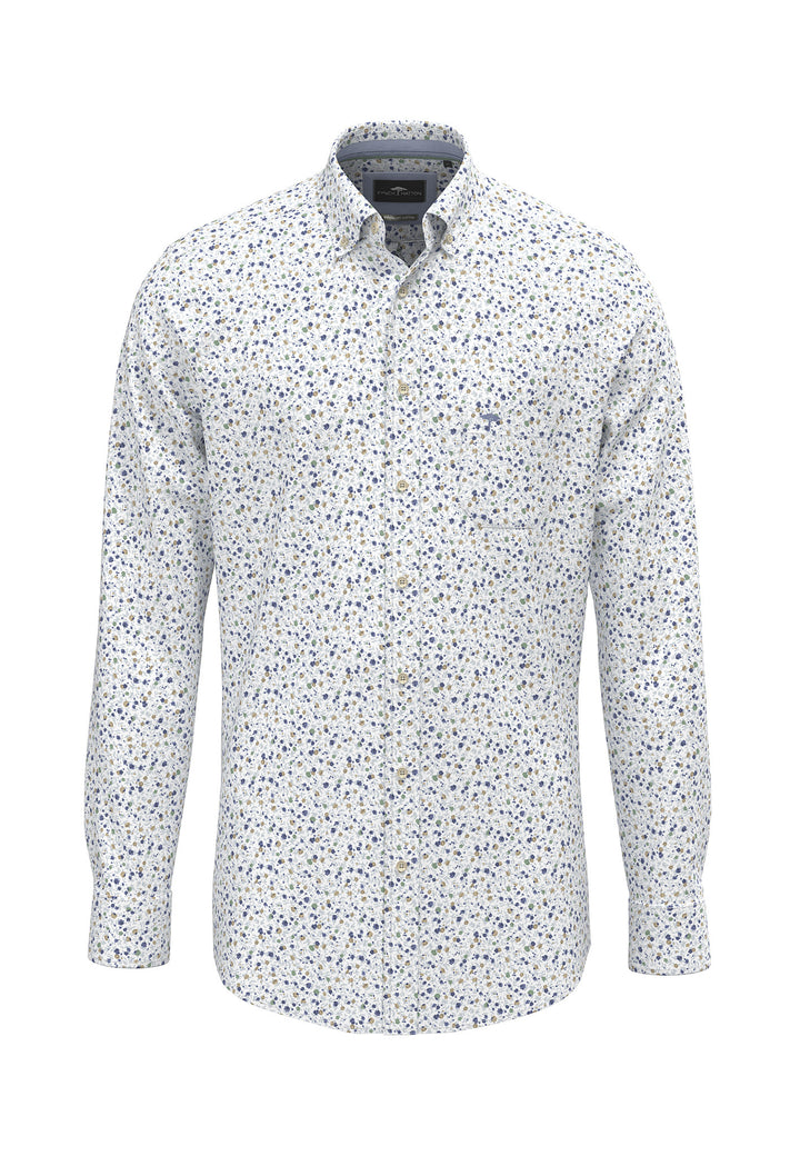 Fynch-Hatton Long Sleeve Oxford Floral Fern