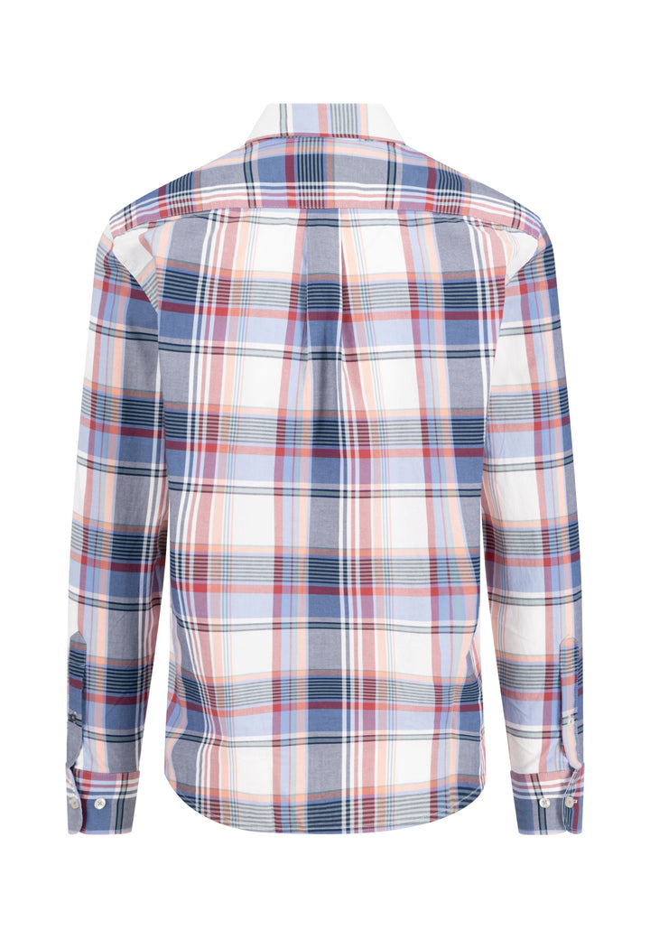 Fynch-Hatton Long Sleeve Oxford Check Berry