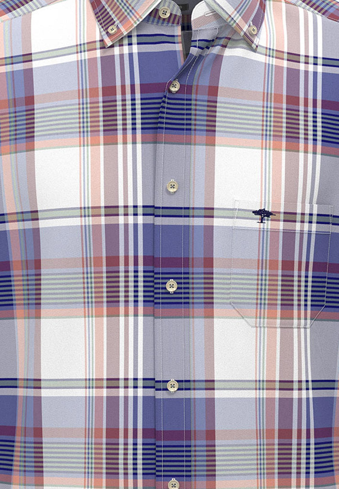 Fynch-Hatton Long Sleeve Oxford Check Berry