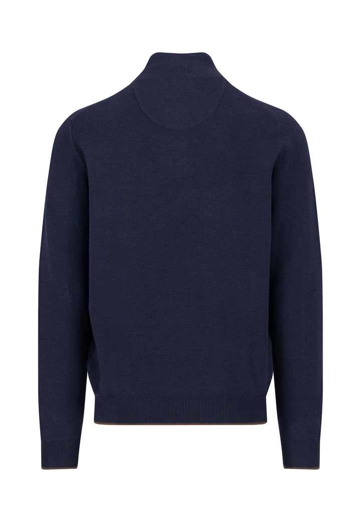 Fynch-Hatton Troyer Button Neck Navy