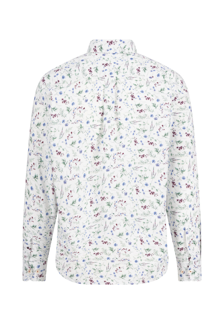 Fynch-Hatton Long Sleeve Oxford Floral Spring Berry
