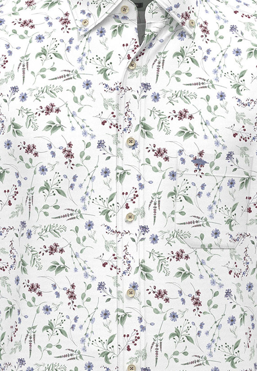 Fynch-Hatton Long Sleeve Oxford Floral Spring Berry