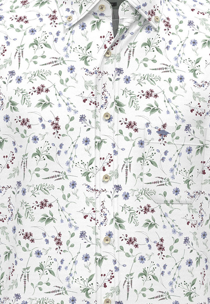 Fynch-Hatton Long Sleeve Oxford Floral Spring Berry