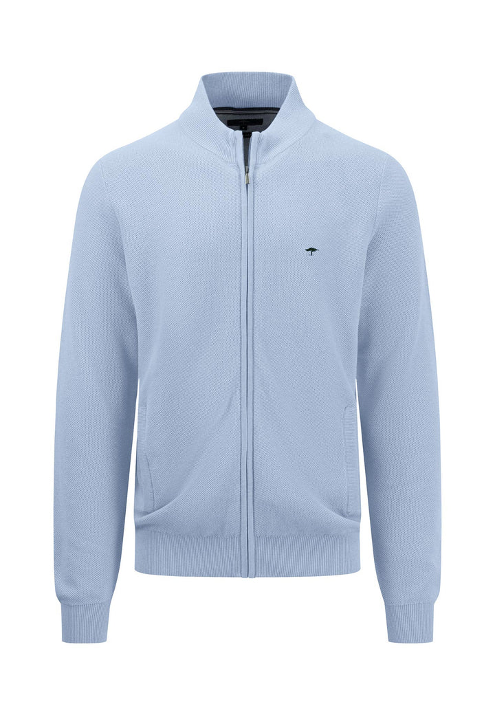Fynch-Hatton Zip Cardigan Crystal Blue