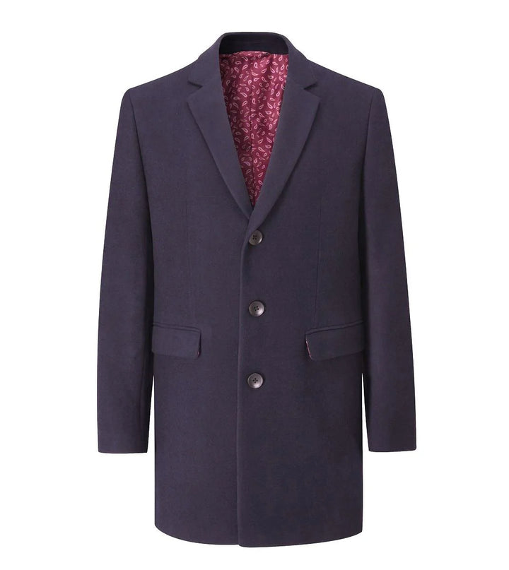Skopes Menswear Fairlop Navy Overcoat
