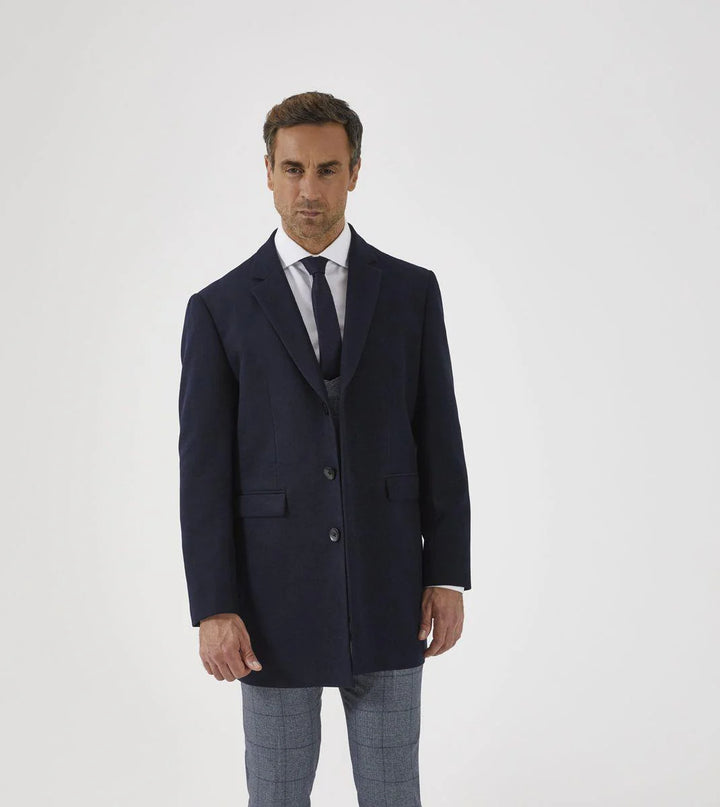 Skopes Menswear Fairlop Navy Overcoat
