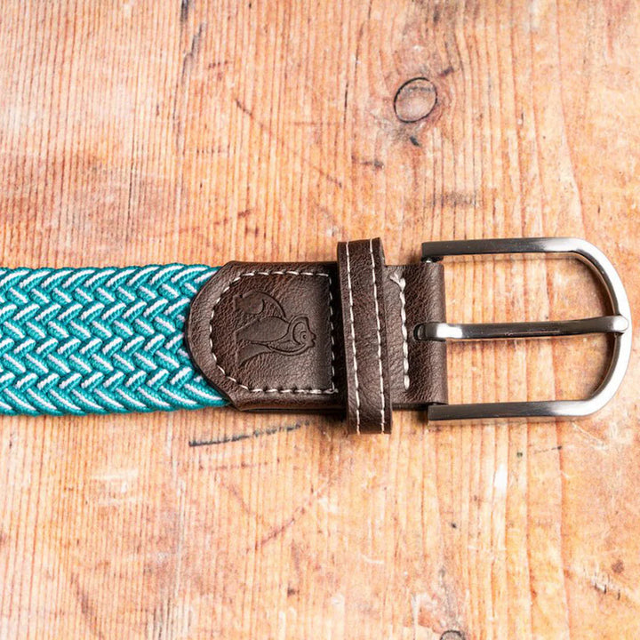 Swole Panda Woven Belt Sky Aqua Fine