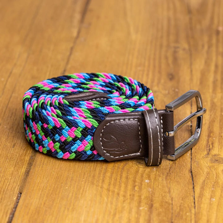Swole Panda Woven Belt Multicoloured Neon