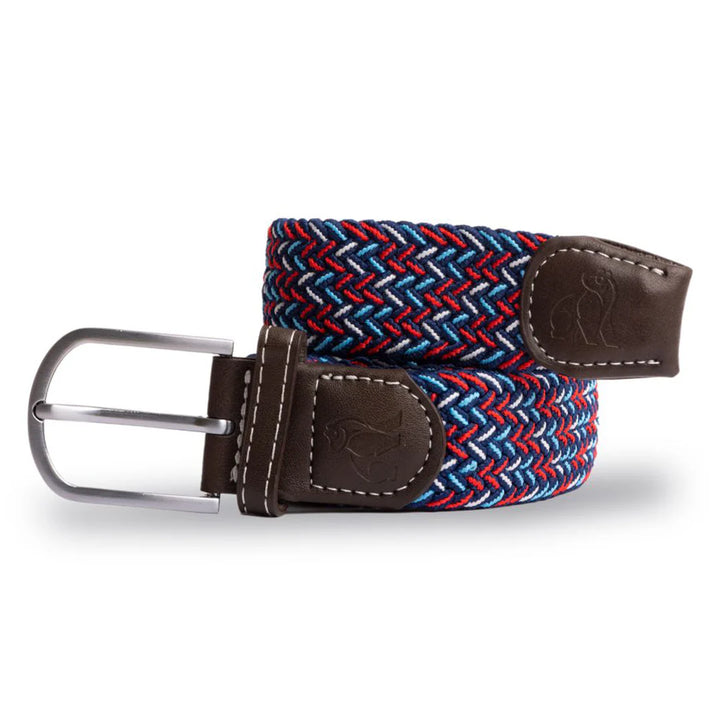 Swole Panda Woven Belt Blue, Red & White Dot