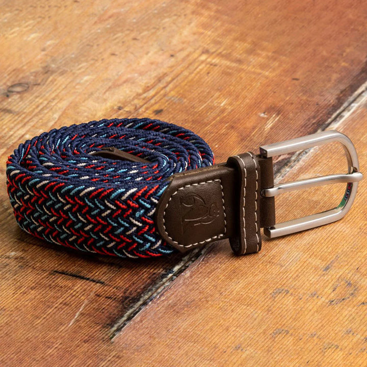 Swole Panda Woven Belt Blue, Red & White Dot