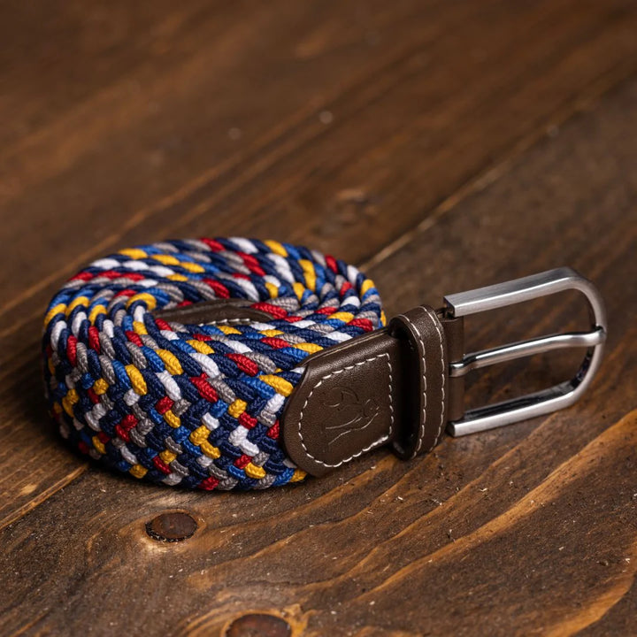 Swole Panda Woven Belt Rainbow ZigZag