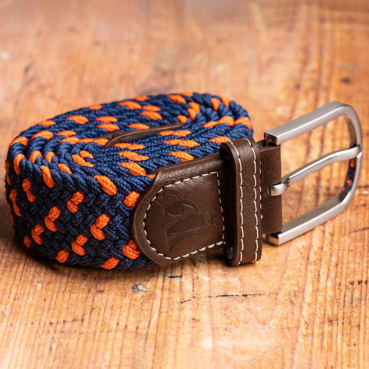 Swole Panda Woven Belt Orange & Blue