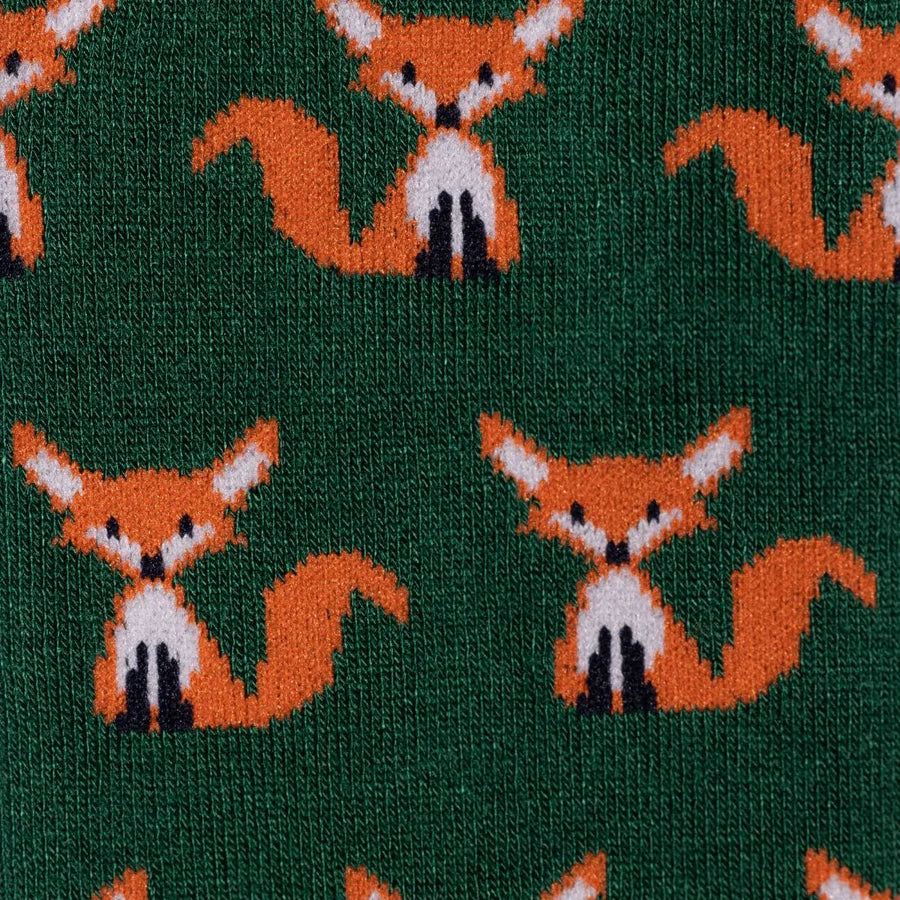 Swole Panda Mr. Fox Bamboo Socks 4-7
