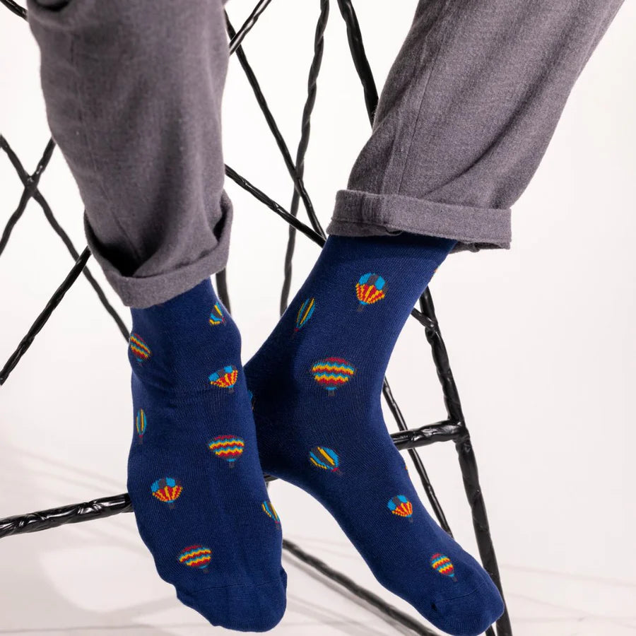 Swole Panda Hot Air Balloon Socks