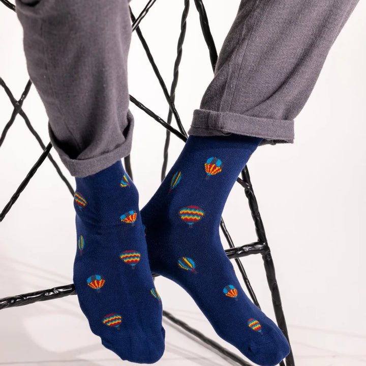 Swole Panda Hot Air Balloon Socks