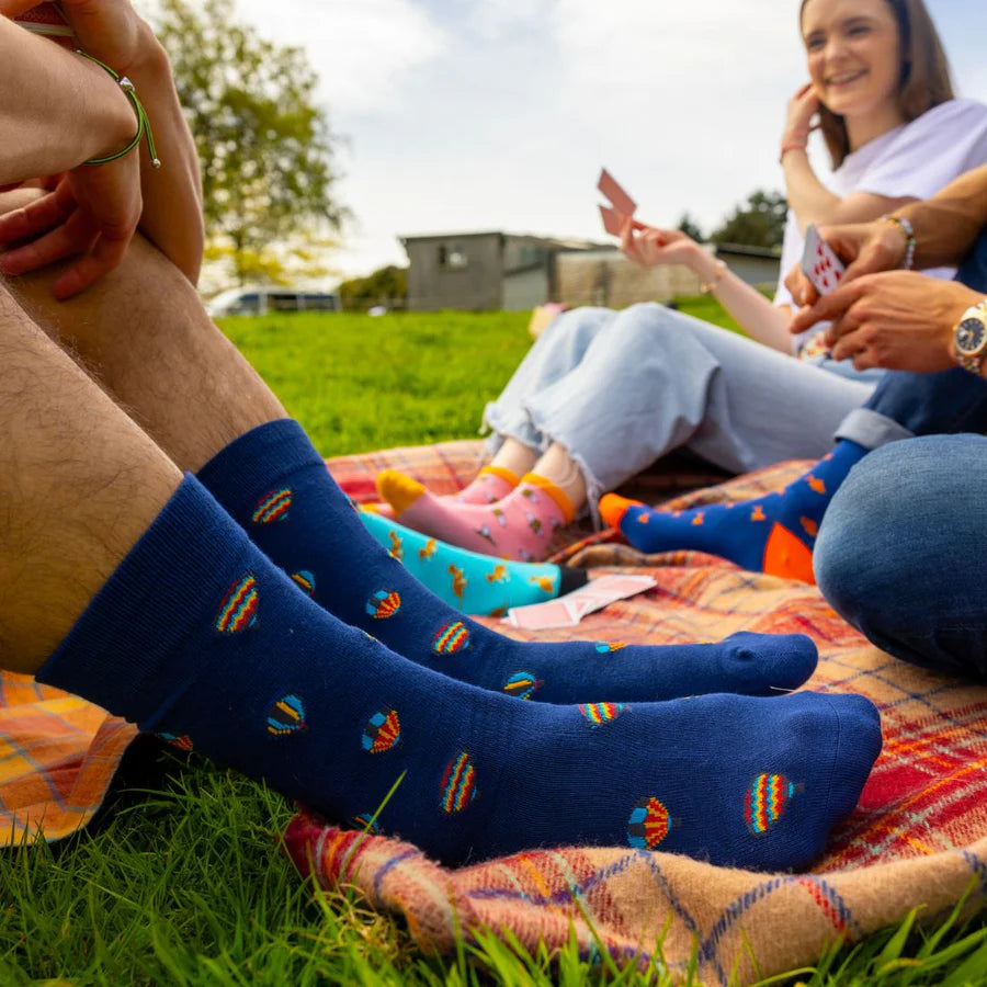 Swole Panda Hot Air Balloon Socks