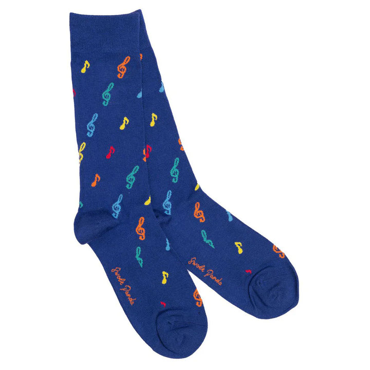 Swole Panda Musical Notes Socks 4-7