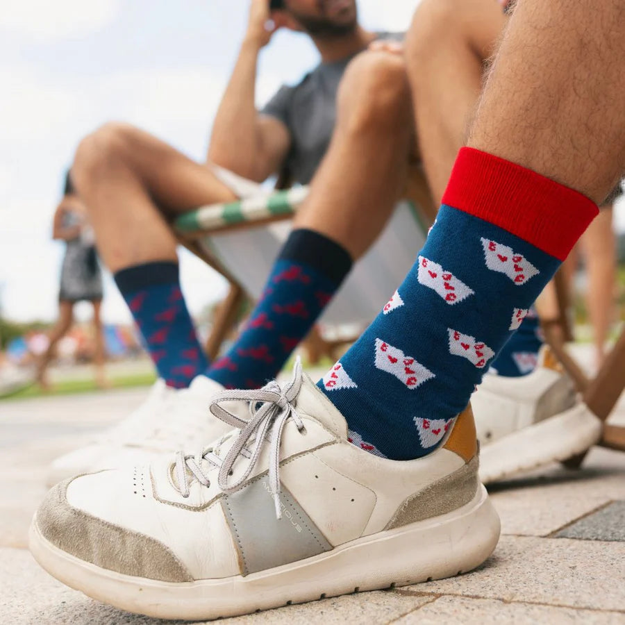 Swole Panda Playing Cards Socks