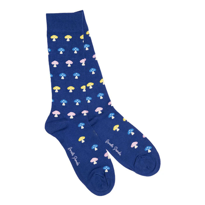 Swole Panda Mushroom Bamboo Socks 4-7