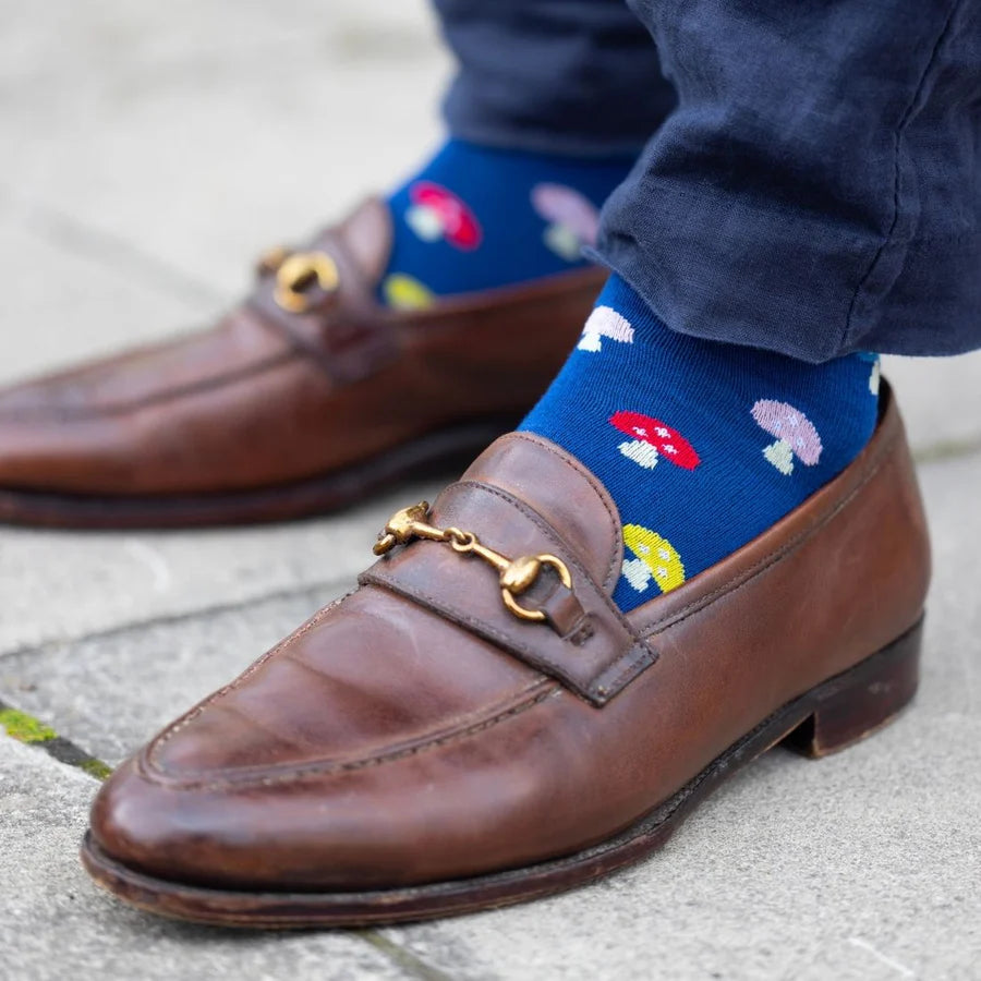 Swole Panda Mushroom Bamboo Socks 4-7