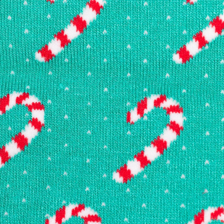 Swole Panda Candy Cane Bamboo Socks
