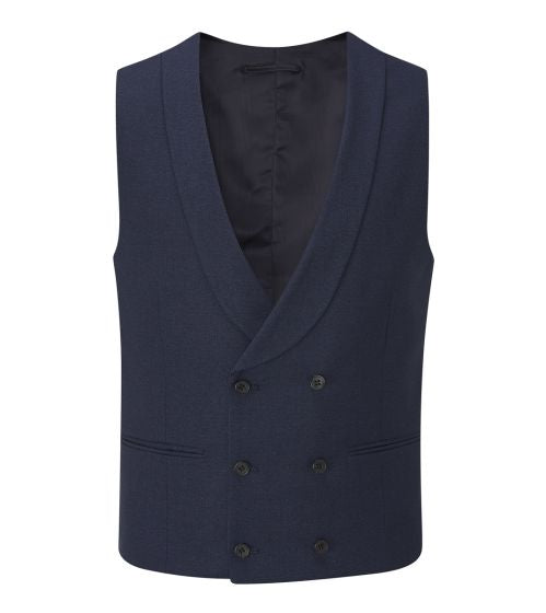 Skopes Harcourt Double Breasted Waistcoat Navy