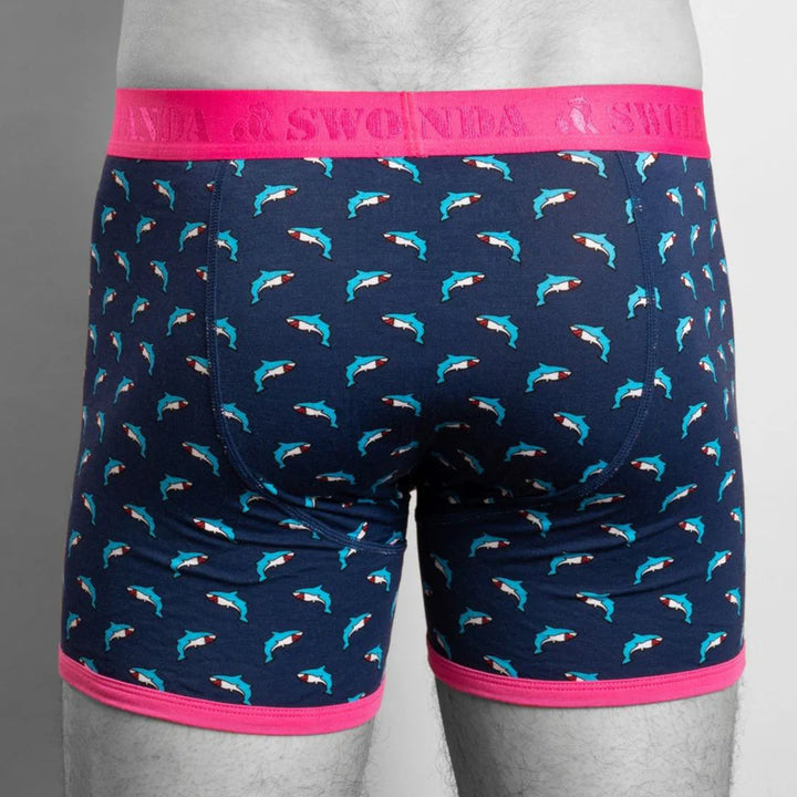 Swole Panda Boxer Shorts Sharks