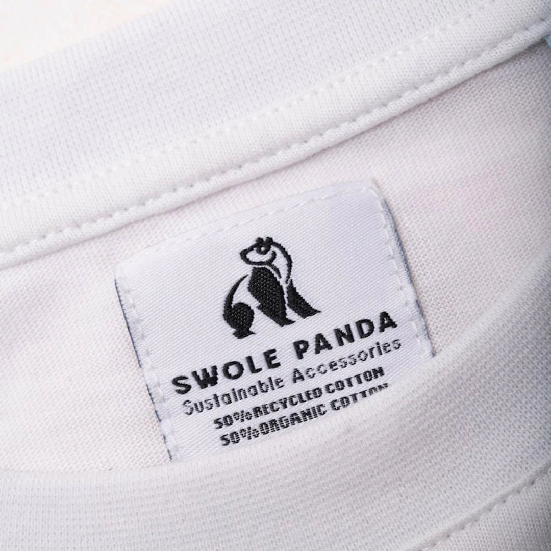 Swole Panda REFIBRA™ T-SHIRT (WHITE)