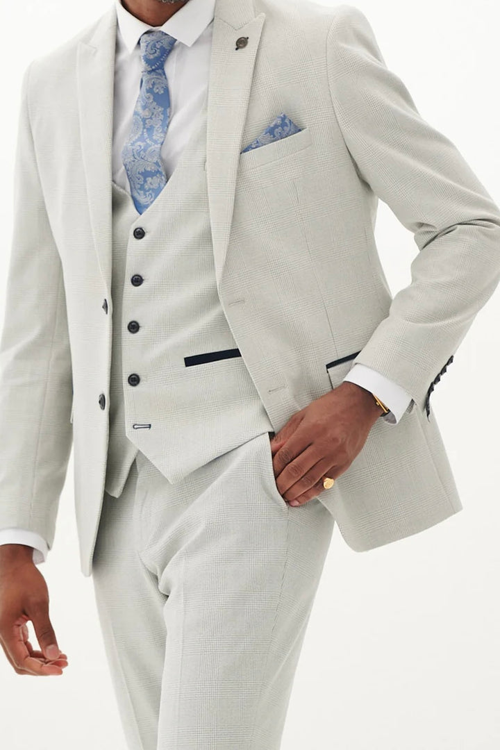 Marc Darcy Bromley Stone Check Jacket