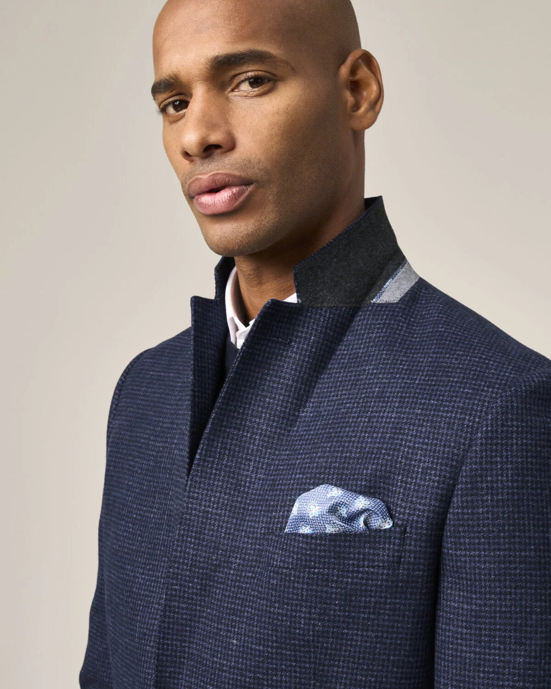 Skopes Dawlish Tailored Jacket Navy Blue Puppytooth