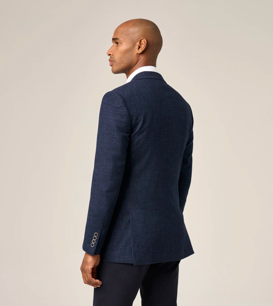 Skopes Dawlish Tailored Jacket Navy Blue Puppytooth