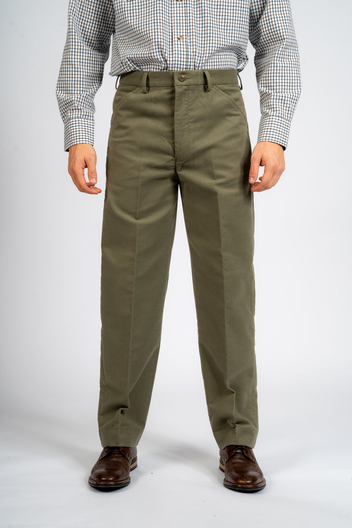 Carabou Moleskin Trousers Lovat Stone