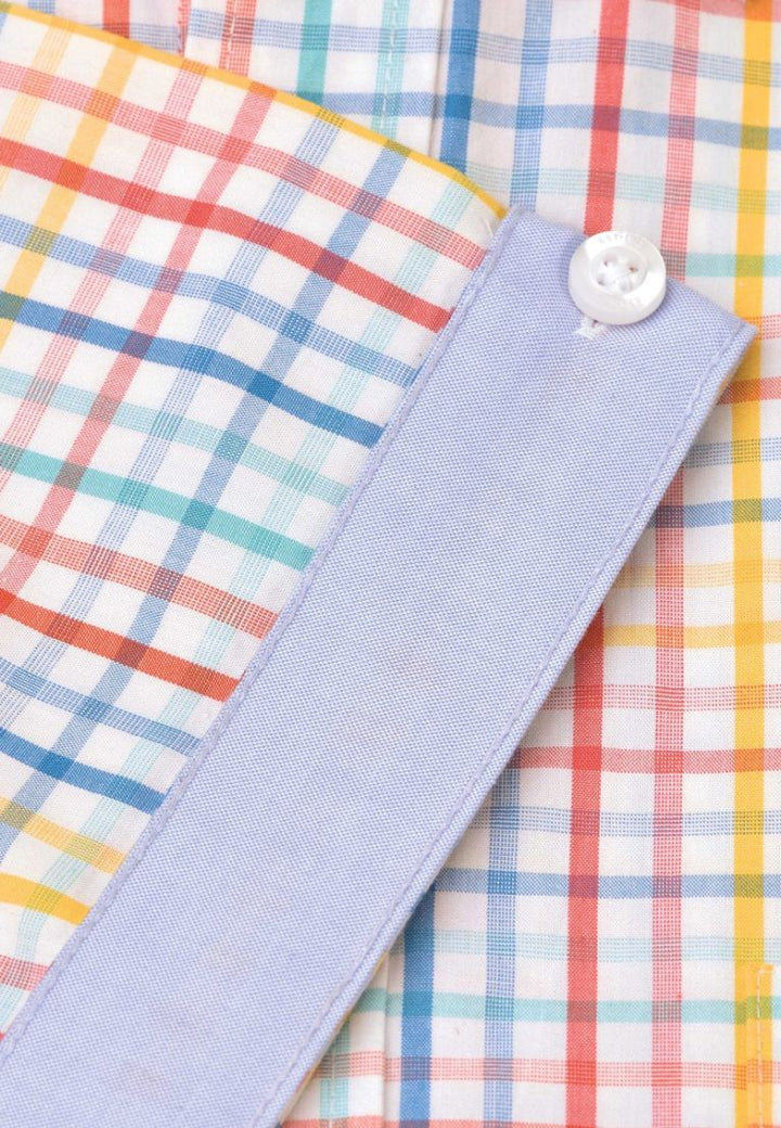 Brook Taverner Multi Check Portofino Short Sleeve Shirt