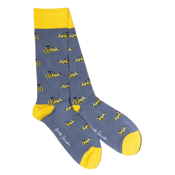 Swole Panda Yellow Digger Bamboo Socks.