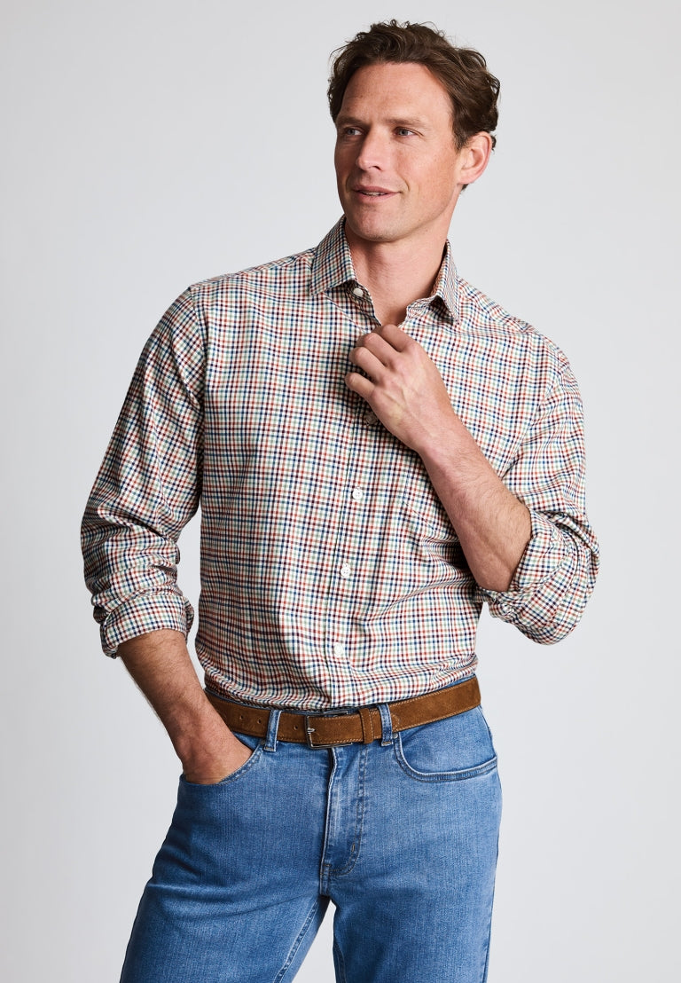 Brook Taverner Tattersall Check Long Sleeve Multi