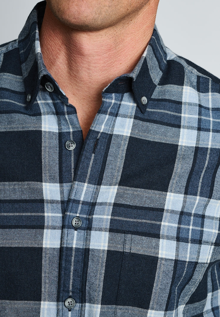 Brook Taverner Blue Check Long Sleeve