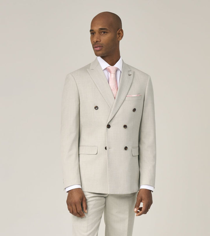 Skopes Redding Suit Jacket Stone Double Breasted