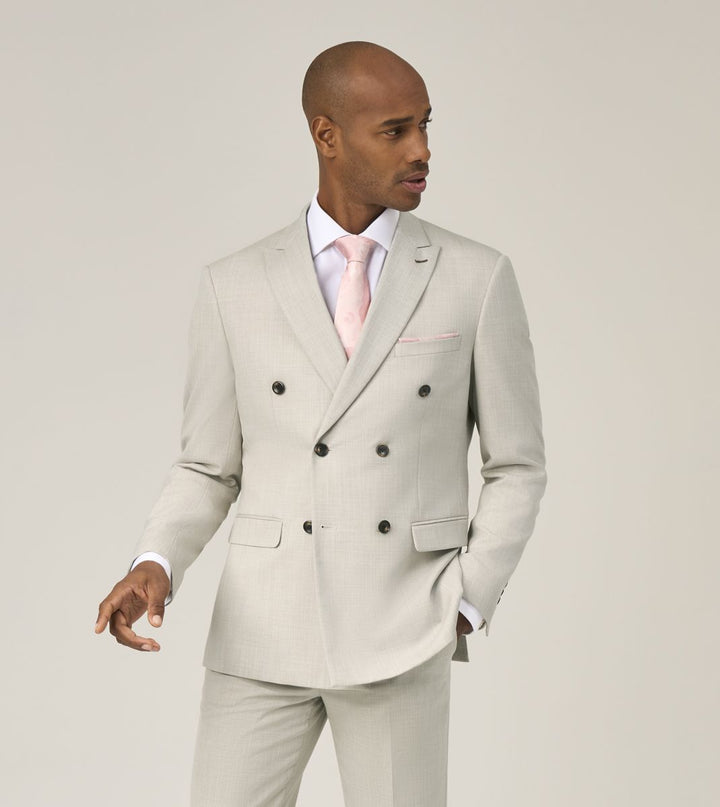 Skopes Redding Suit Jacket Stone Double Breasted
