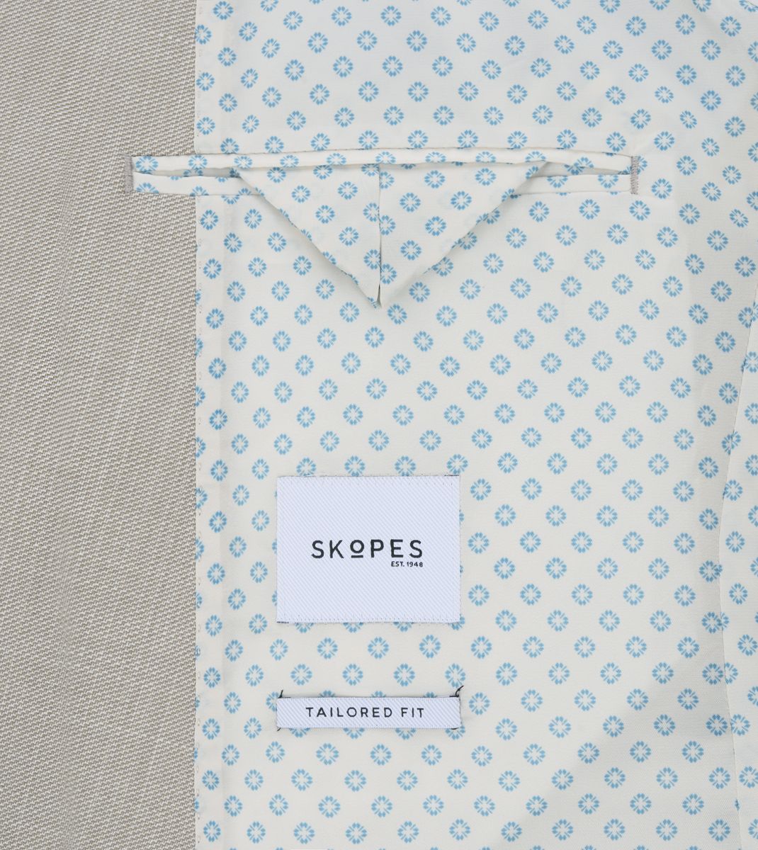 Skopes Redding Suit Jacket Stone Double Breasted