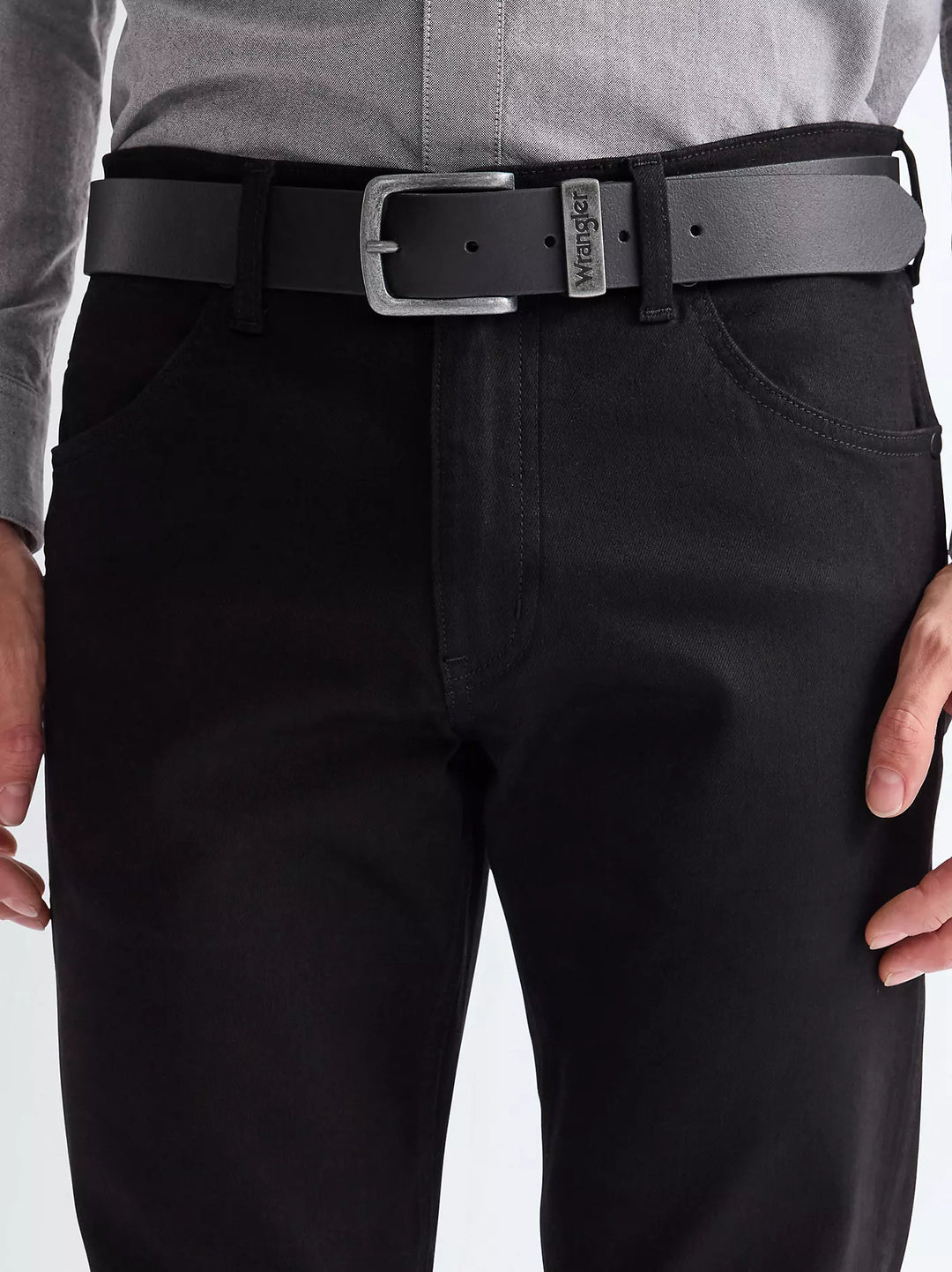 Wrangler Metal Loop Black Belt