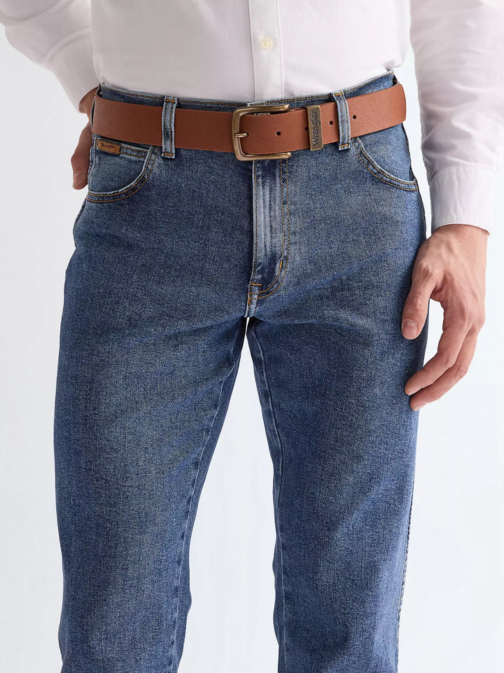 Wrangler Metal Loop Cognac Belt