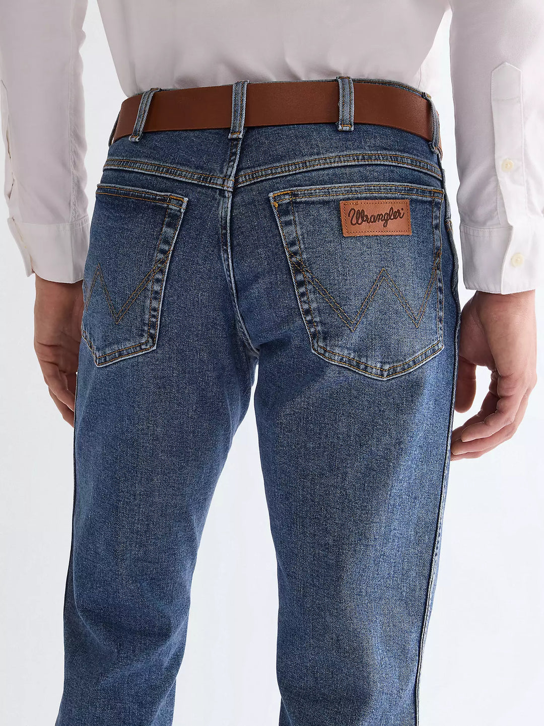 Wrangler Metal Loop Cognac Belt