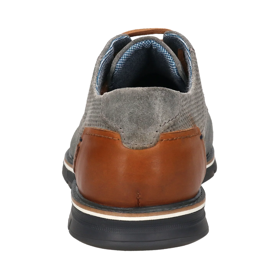 Bugatti Leather and Suede Lace Up Grey Shoe
