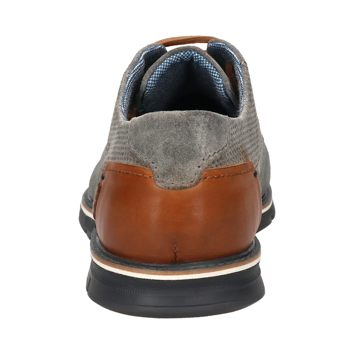 Bugatti Leather and Suede Lace Up Grey Shoe