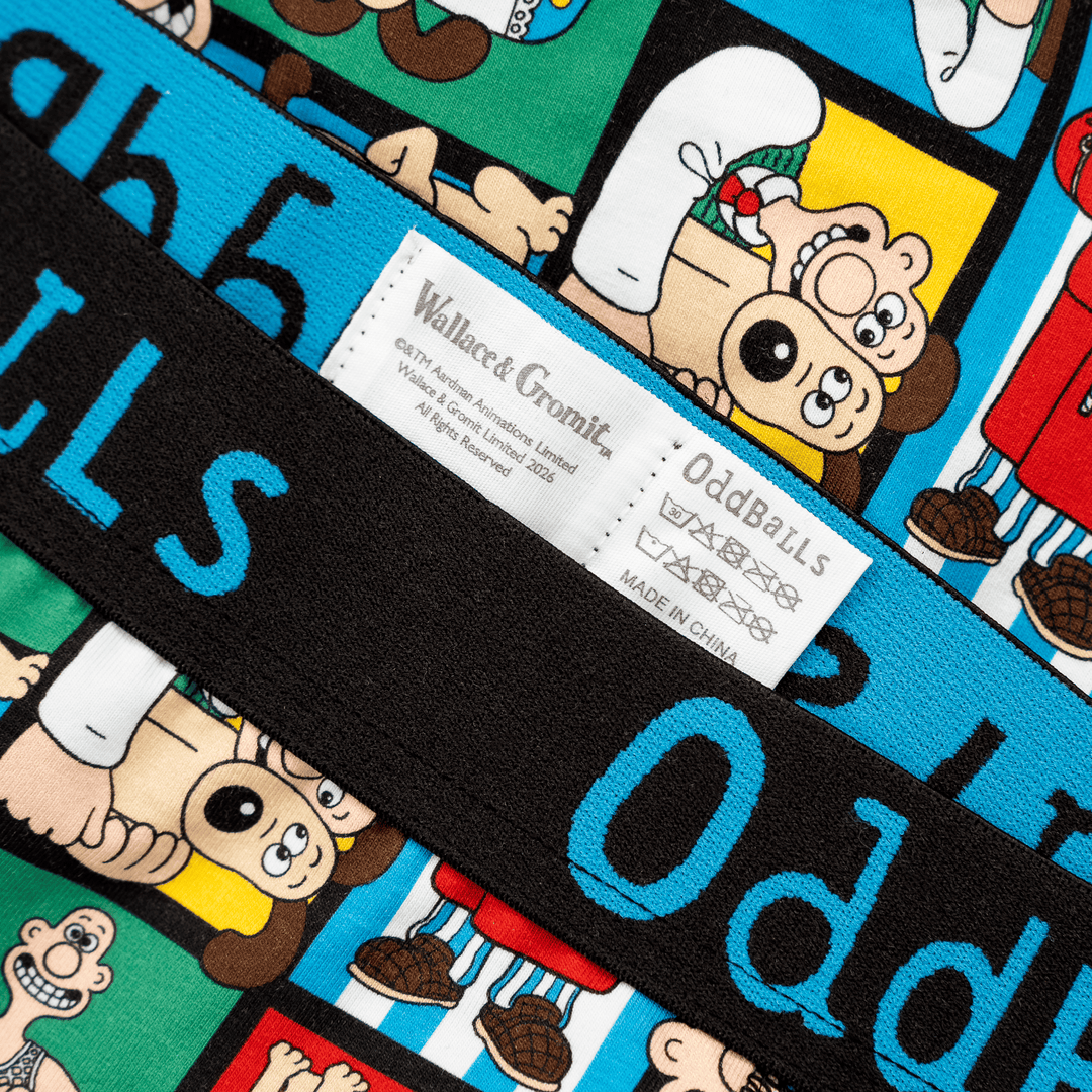 Wallace & Gromit - Mens Cotton Boxer Shorts